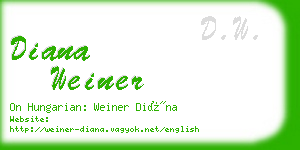 diana weiner business card